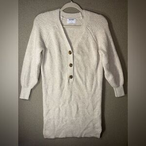 Old Navy size XS Cream off white Cardigan Sweater Dress